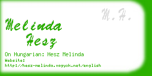 melinda hesz business card